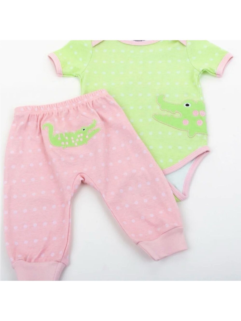 Green and Pink Alligator Set for Kids + Blanket!